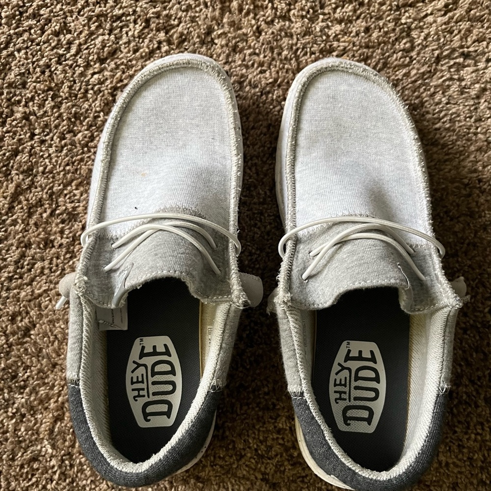 Hey Dude Light Gray Slip-On Shoes